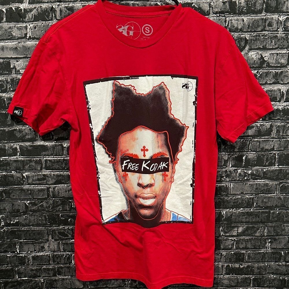 Sniper Gang Free Kodak Red Graphic T-Shirt